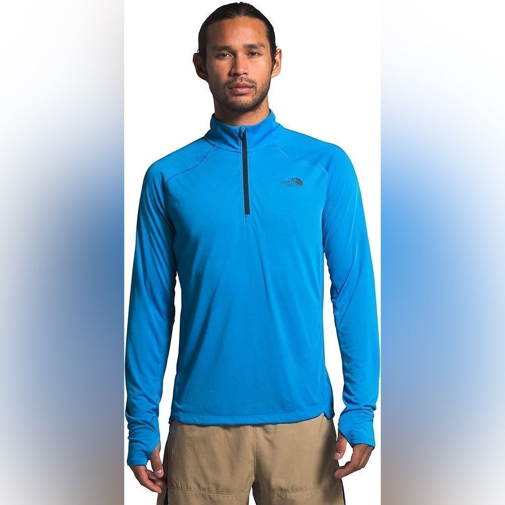 THE NORTH FACE Men's Essential 1/4 Zip, Clear Lake Blue